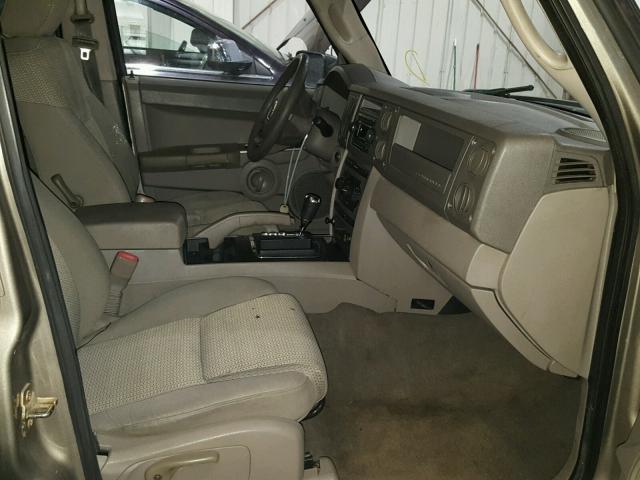 1J8HG48K36C203024 - 2006 JEEP COMMANDER ოქროსფერი ფოტო 5