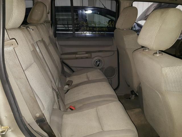 1J8HG48K36C203024 - 2006 JEEP COMMANDER ოქროსფერი ფოტო 6