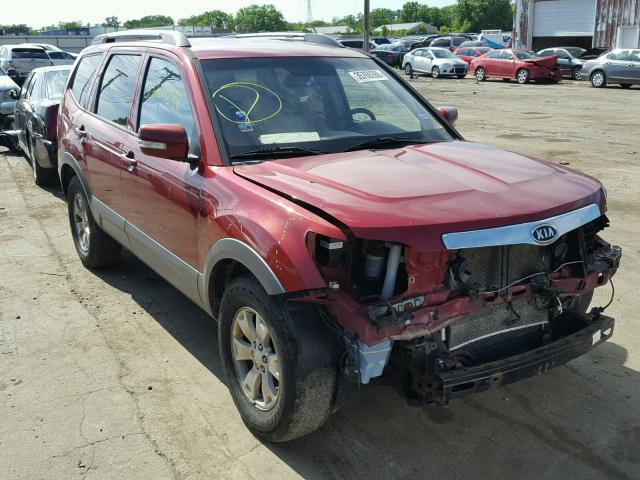 KNDJJ741595020385 - 2009 KIA BORREGO LX RED photo 1