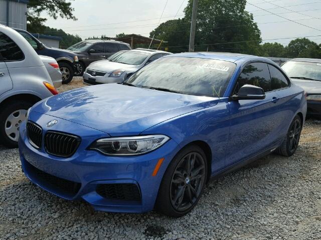 WBA1J7C58GV290032 - 2016 BMW M235I BLUE photo 2