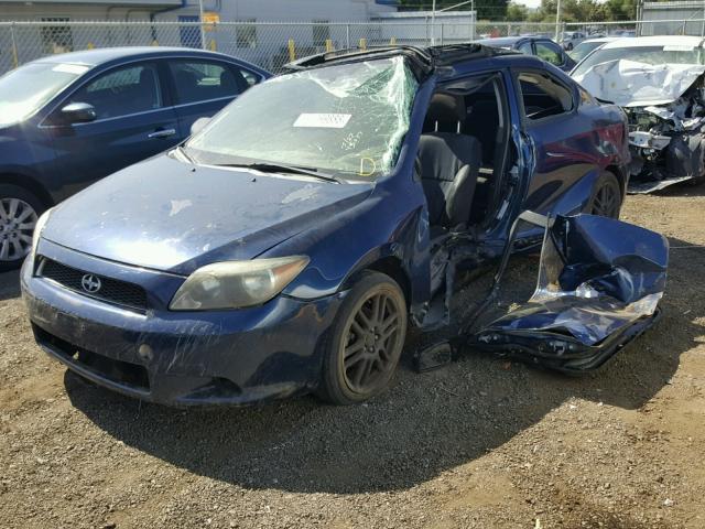 JTKDE177250009150 - 2005 TOYOTA SCION TC BLUE photo 2