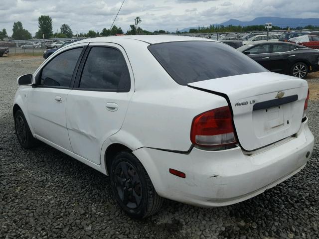 KL1TD56626B544997 - 2006 CHEVROLET AVEO BASE Ağ foto 3