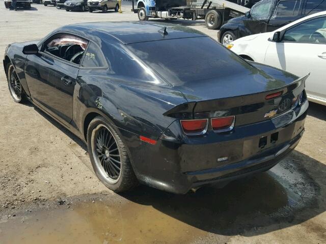 2G1FJ1EJ7D9227222 - 2013 CHEVROLET CAMARO SS BLACK photo 3