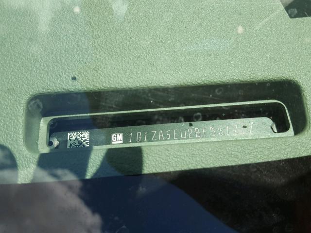 1G1ZA5EU2BF331717 - 2011 CHEVROLET MALIBU LS ვერცხლისფერი ფოტო 10