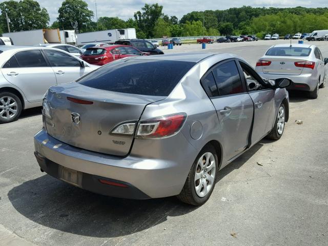 JM1BL1UFXB1406191 - 2011 MAZDA 3 I SILVER photo 4