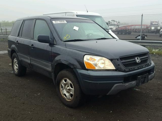 2HKYF18135H570945 - 2005 HONDA PILOT LX GRAY photo 1