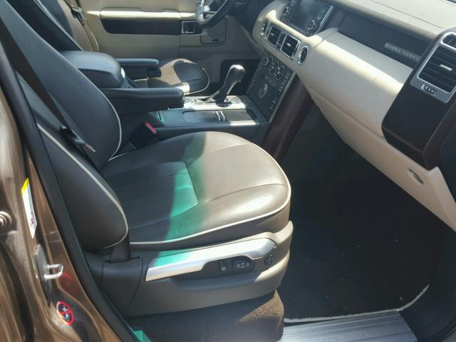 SALME1D48BA340928 - 2011 LAND ROVER RANGE ROVE TAN photo 5