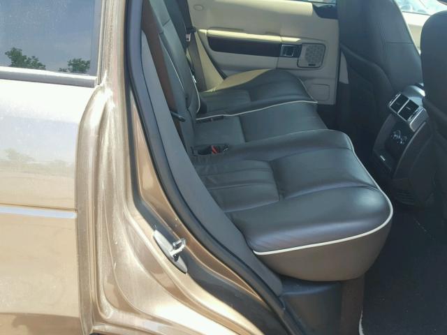 SALME1D48BA340928 - 2011 LAND ROVER RANGE ROVE TAN photo 6