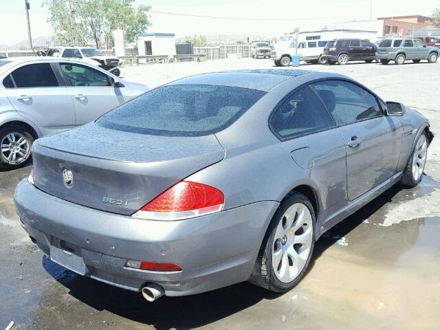 WBAEH73475B869225 - 2005 BMW 645 CI AUT GRAY photo 4