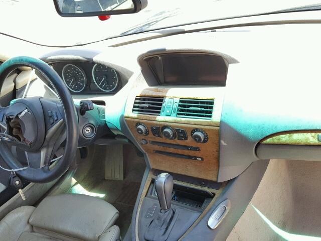 WBAEH73475B869225 - 2005 BMW 645 CI AUT GRAY photo 9