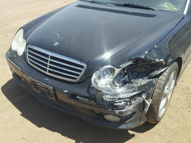 WDBRF56H06F801242 - 2006 MERCEDES-BENZ C 350 BLACK photo 9