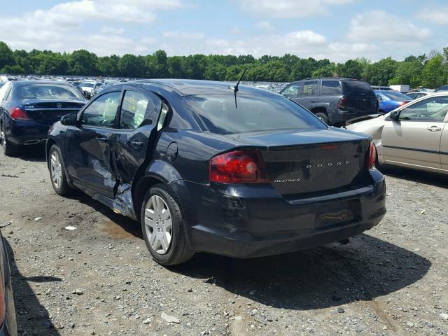 1B3BD4FB4BN556252 - 2011 DODGE AVENGER EX BLACK photo 3