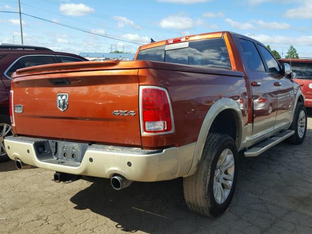 1C6RR7PT8DS655045 - 2013 RAM 1500 LONGH ORANGE photo 4