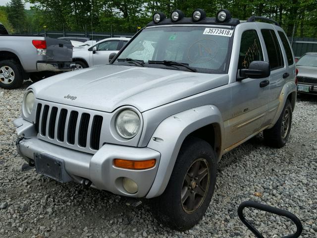 1J4GL38K52W347010 - 2002 JEEP LIBERTY RE SILVER photo 2