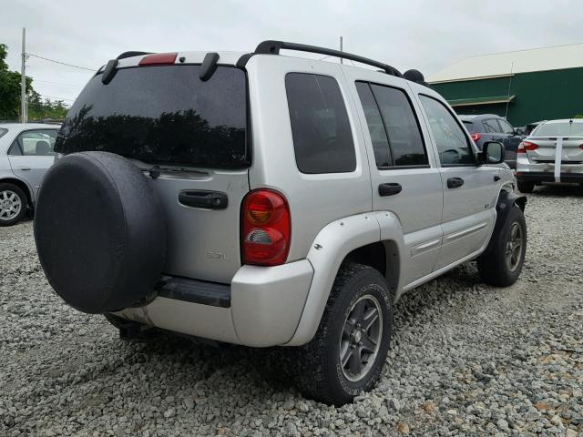 1J4GL38K52W347010 - 2002 JEEP LIBERTY RE SILVER photo 4