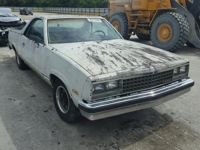 1GCCW80H6DR106485 - 1983 CHEVROLET EL CAMINO WHITE photo 1