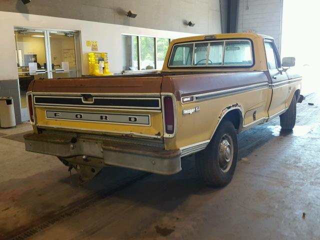 F25MNU43646 - 1974 FORD F250 GOLD photo 4