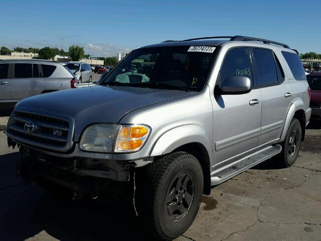 5TDBT48A71S002332 - 2001 TOYOTA SEQUOIA LI GRAY photo 2