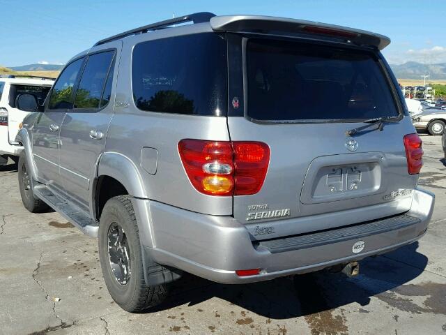 5TDBT48A71S002332 - 2001 TOYOTA SEQUOIA LI GRAY photo 3