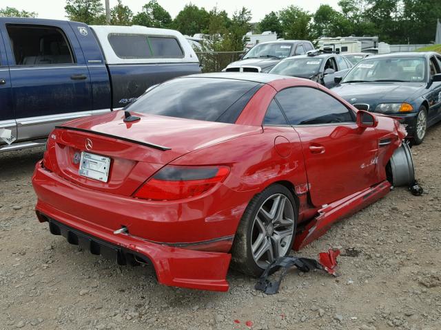 WDDPK4HA0DF063296 - 2013 MERCEDES-BENZ SLK 250 RED photo 4