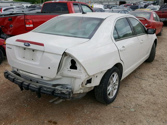 3FAHP0GA6CR144014 - 2012 FORD FUSION S WHITE photo 4