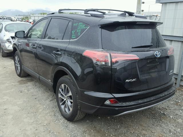 JTMRJREV1JD178250 - 2018 TOYOTA RAV4 HV LE BLACK photo 3