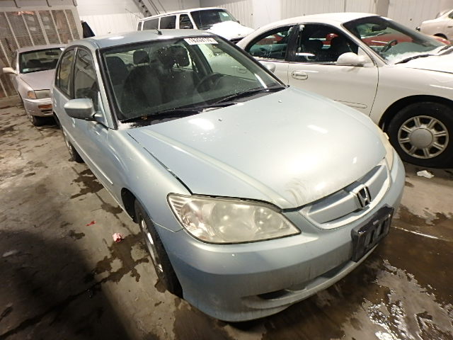 JHMES96684S011045 - 2004 HONDA CIVIC BLUE photo 1