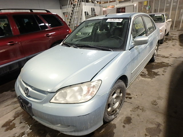 JHMES96684S011045 - 2004 HONDA CIVIC BLUE photo 2