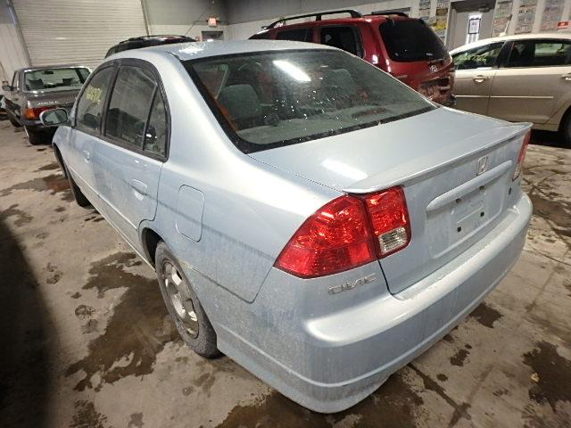 JHMES96684S011045 - 2004 HONDA CIVIC BLUE photo 3