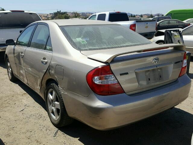 4T1BE32K33U708407 - 2003 TOYOTA CAMRY LE TAN photo 3