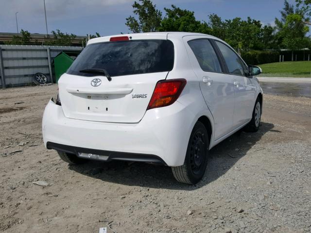 VNKKTUD30HA079629 - 2017 TOYOTA YARIS L WHITE photo 4