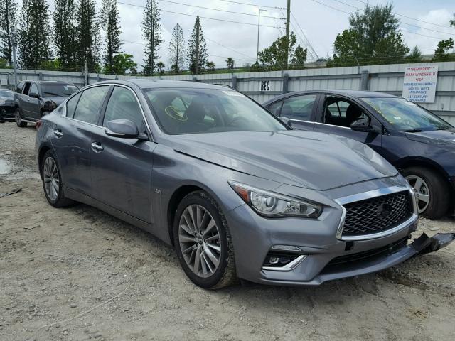 JN1EV7AP3JM359447 - 2018 INFINITI Q50 LUXE GRAY photo 1