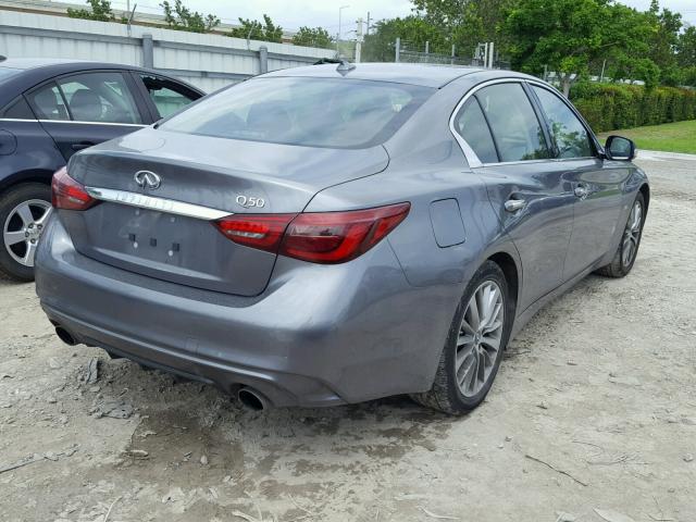 JN1EV7AP3JM359447 - 2018 INFINITI Q50 LUXE GRAY photo 4