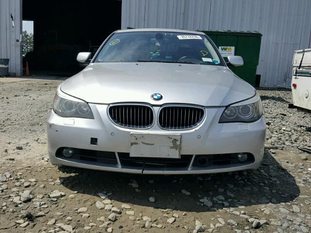 WBANB53567CP07386 - 2007 BMW 550 I SILVER photo 9