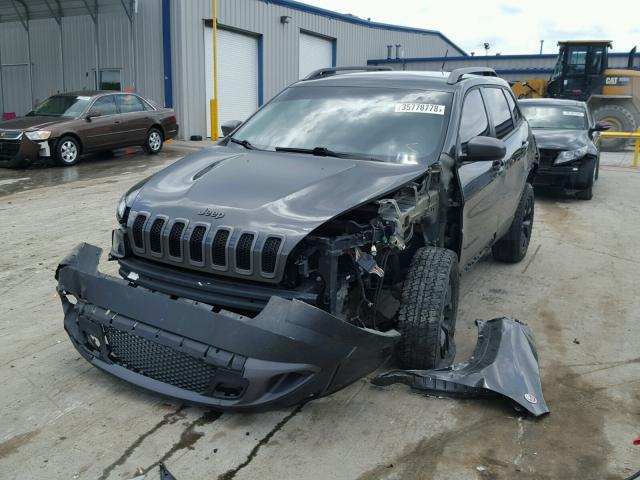 1C4PJMBBXFW642359 - 2015 JEEP CHEROKEE T BROWN photo 2