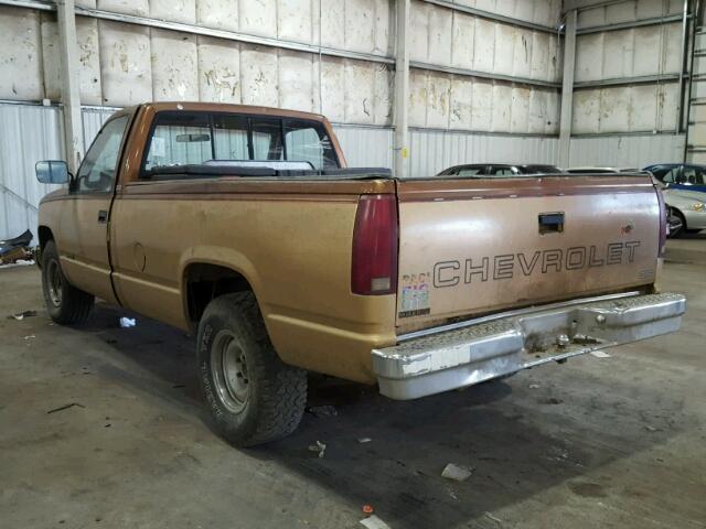 2GCEC14Z6K1225574 - 1989 CHEVROLET C1500 BROWN photo 3