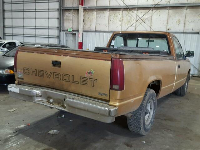 2GCEC14Z6K1225574 - 1989 CHEVROLET C1500 BROWN photo 4