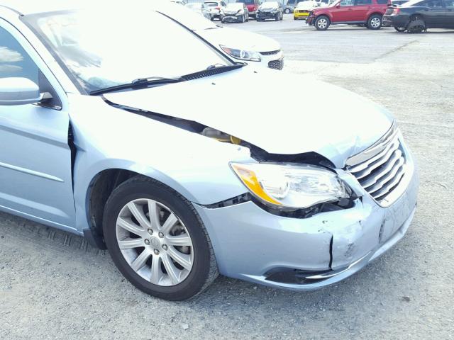 1C3CCBBB9DN557940 - 2013 CHRYSLER 200 TOURIN BLUE photo 9