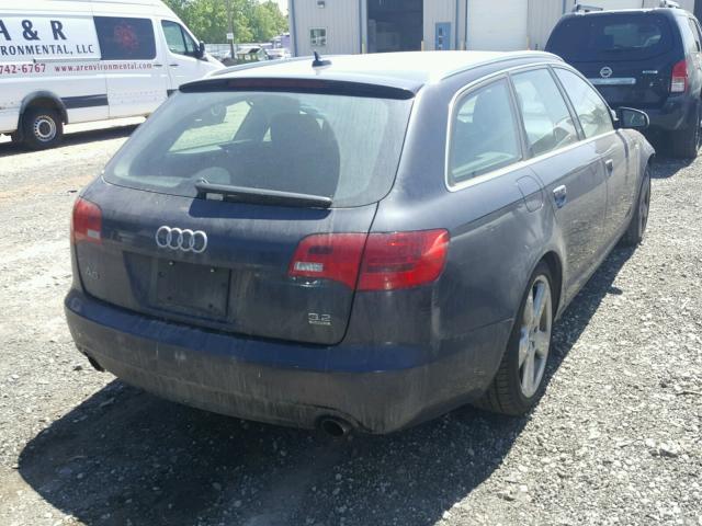 WAUKH74F58N127492 - 2008 AUDI A6 AVANT Q GRAY photo 4