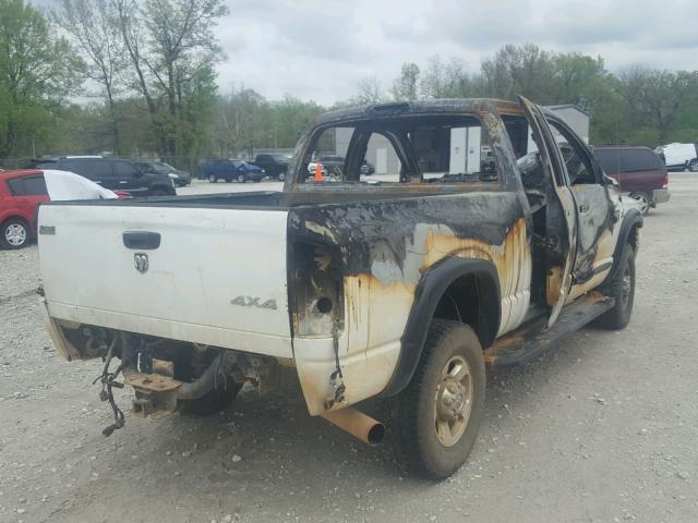3D7KS28A47G813705 - 2007 DODGE RAM 2500 S WHITE photo 4