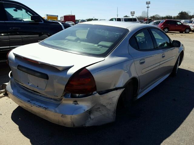 2G2WR554161304724 - 2006 PONTIAC GRAND PRIX SILVER photo 4