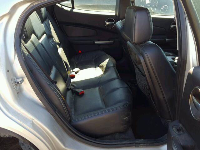 2G2WR554161304724 - 2006 PONTIAC GRAND PRIX SILVER photo 6