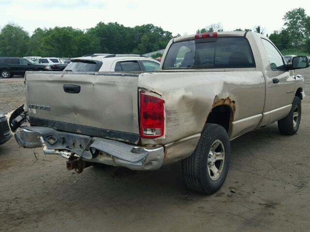 1D7HU16N22J138822 - 2002 DODGE RAM 1500 TAN photo 4