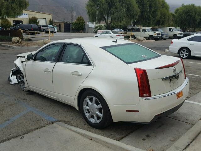 1G6DF577480213872 - 2008 CADILLAC CTS WHITE photo 3