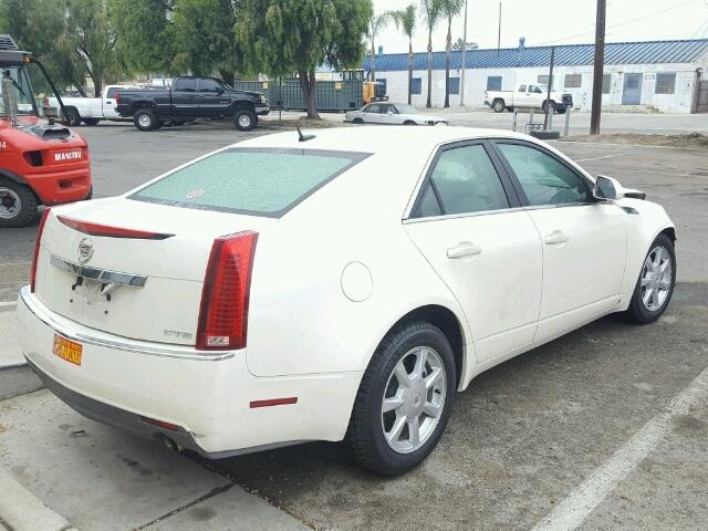 1G6DF577480213872 - 2008 CADILLAC CTS WHITE photo 4
