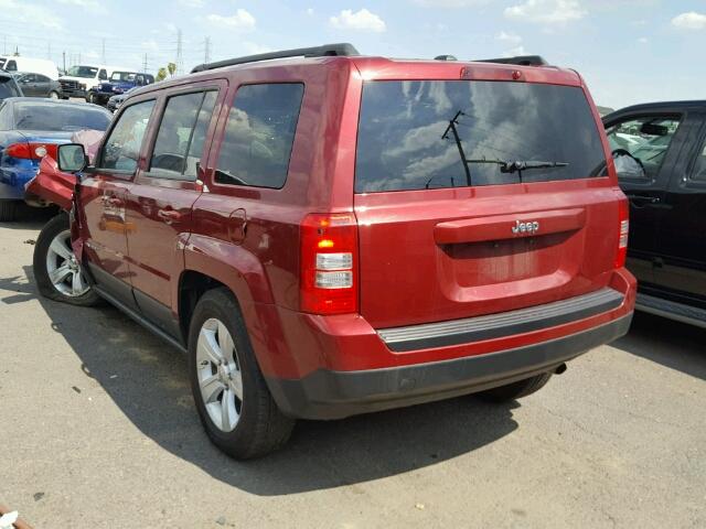 1C4NJPBB5CD674202 - 2012 JEEP PATRIOT SP RED photo 3