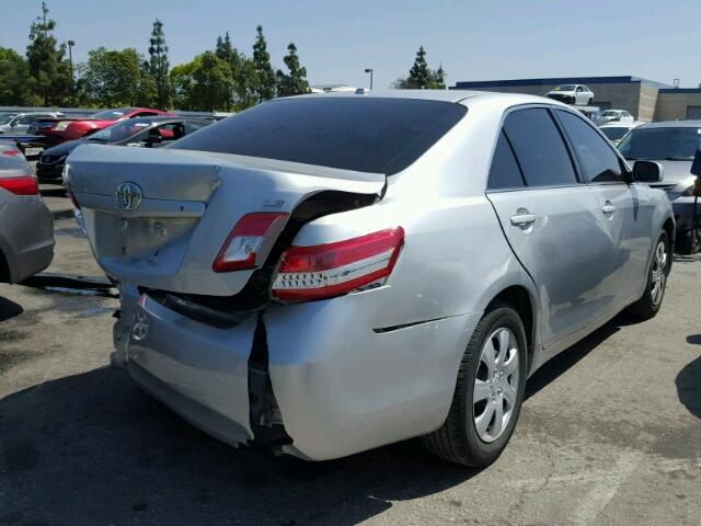 4T1BF3EK3BU215169 - 2011 TOYOTA CAMRY BASE SILVER photo 4