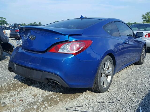 KMHHT6KD3BU050699 - 2011 HYUNDAI GENESIS CO BLUE photo 4