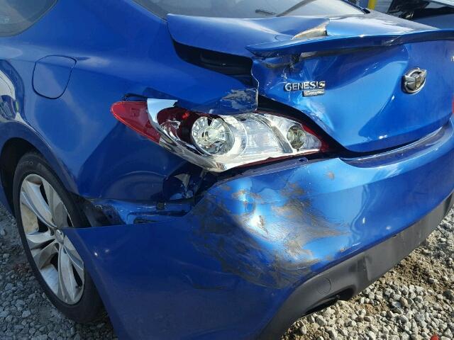 KMHHT6KD3BU050699 - 2011 HYUNDAI GENESIS CO BLUE photo 9