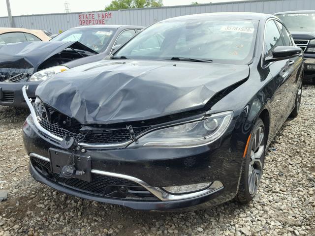 1C3CCCEGXFN542749 - 2015 CHRYSLER 200 C BLACK photo 2